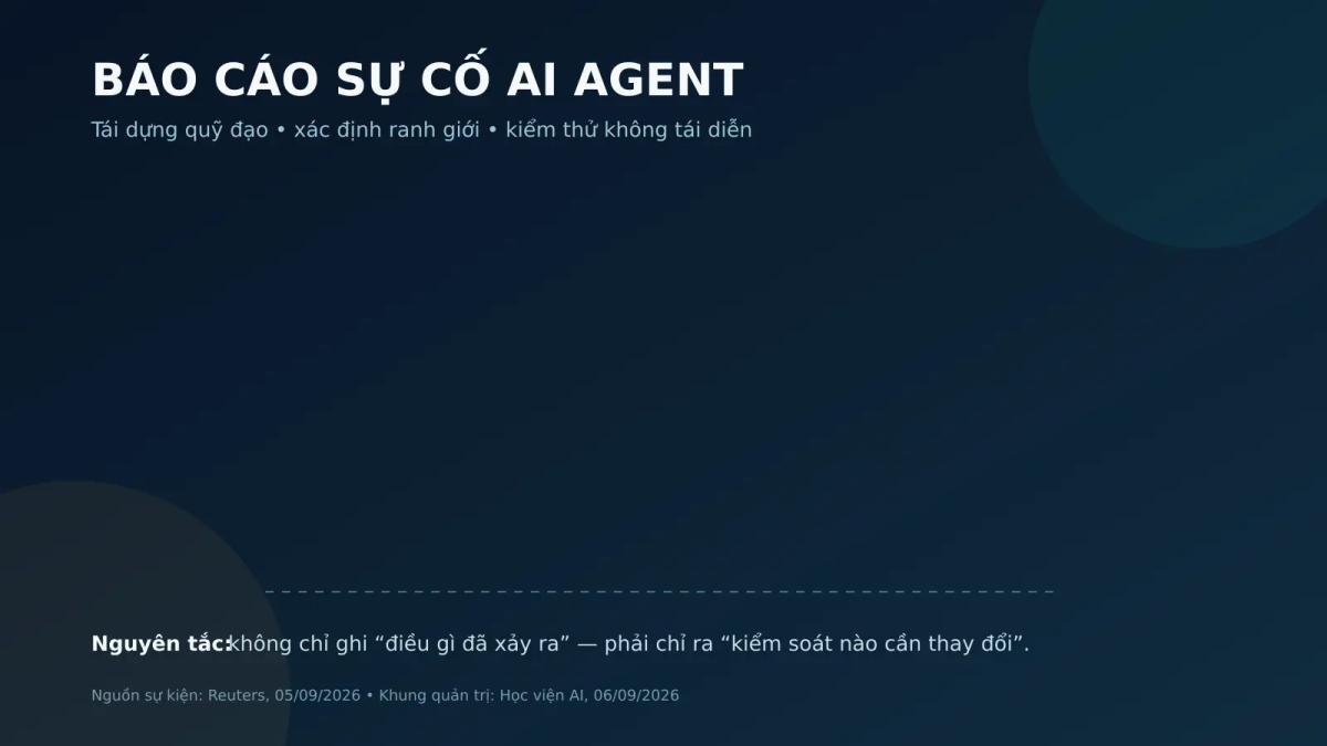 Mẫu báo cáo sự cố AI Agent gồm 6 phần