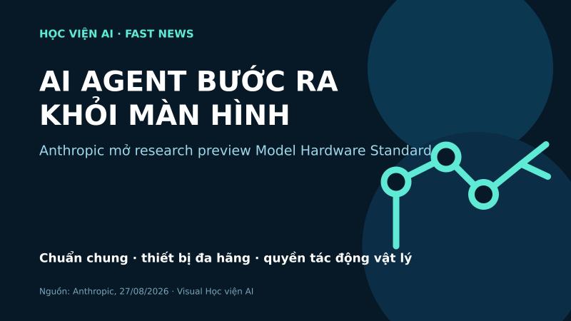 Anthropic mở MHS cho AI Agent điều khiển thiết bị: khi MCP bước ra khỏi màn hình