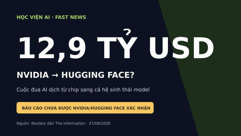 NVIDIA được cho là mua Hugging Face với giá 12,9 tỷ USD: cuộc đua AI dịch từ chip sang hệ sinh thái