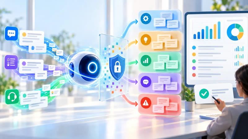 ChatGPT Dots phân tích phản hồi khách hàng: mẫu 15 dòng