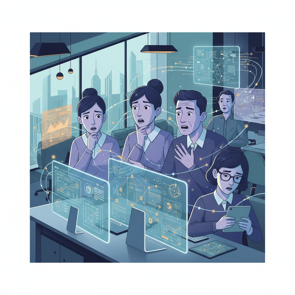 vietnamese professionals modern office ai data concerned faces