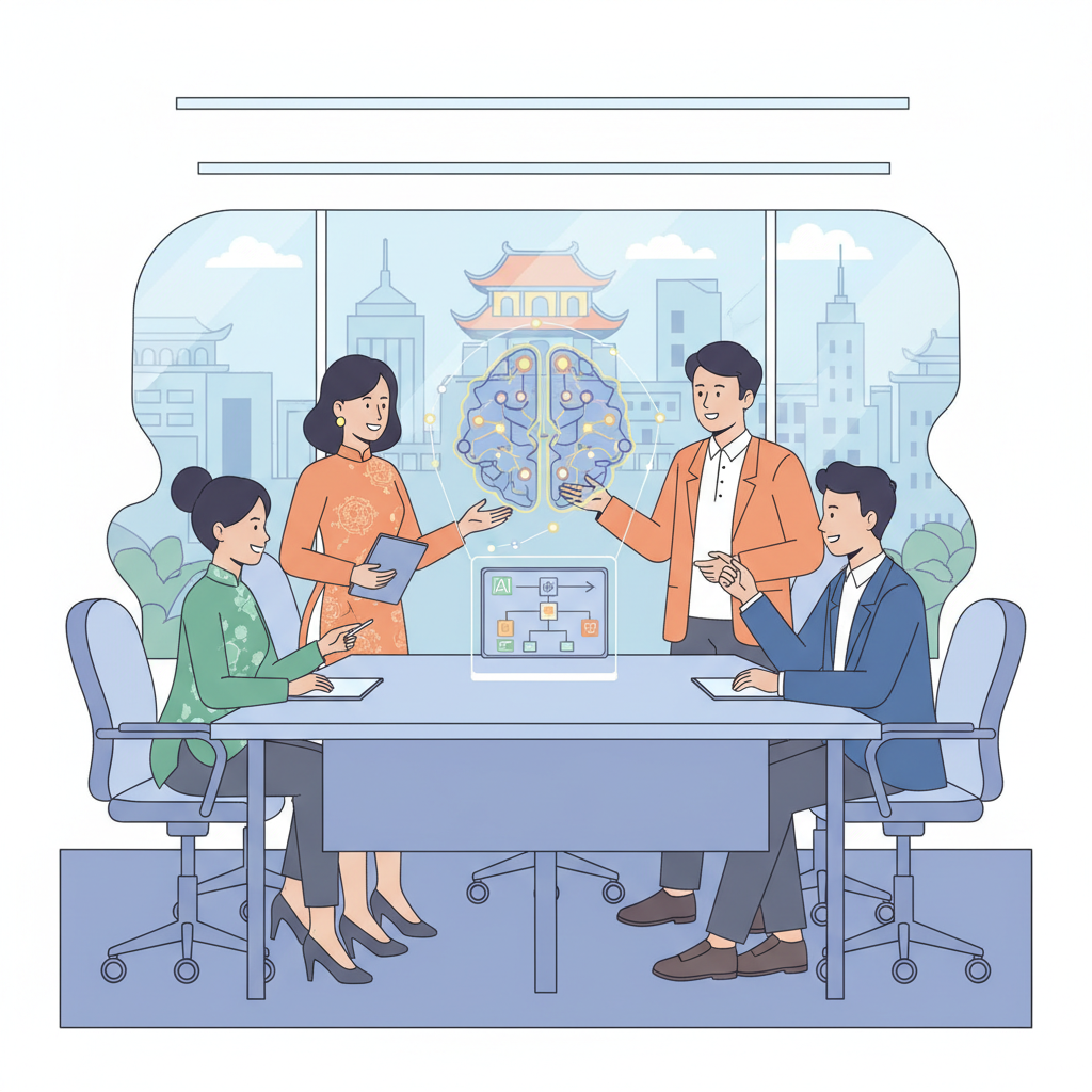 vietnamese hr modern office ai guidelines group discussion