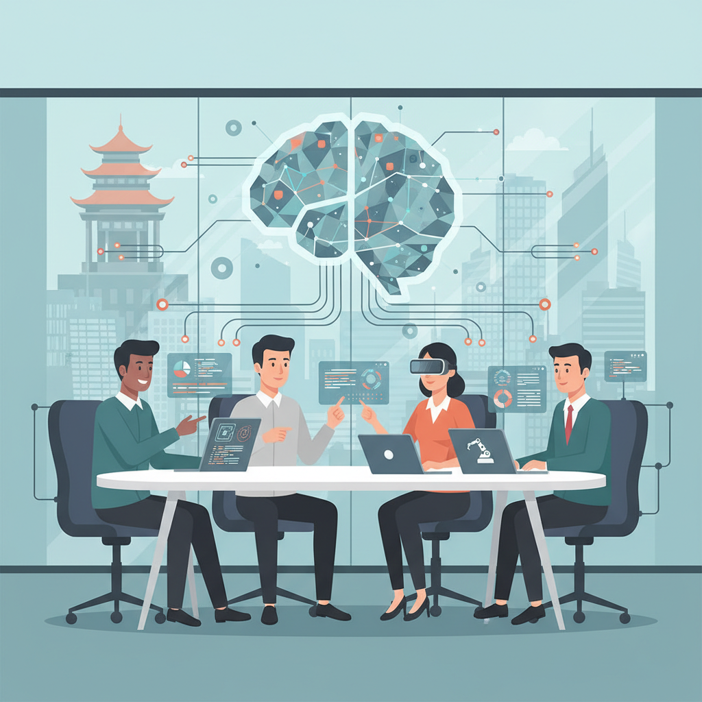 vietnamese office diverse employees ai integration