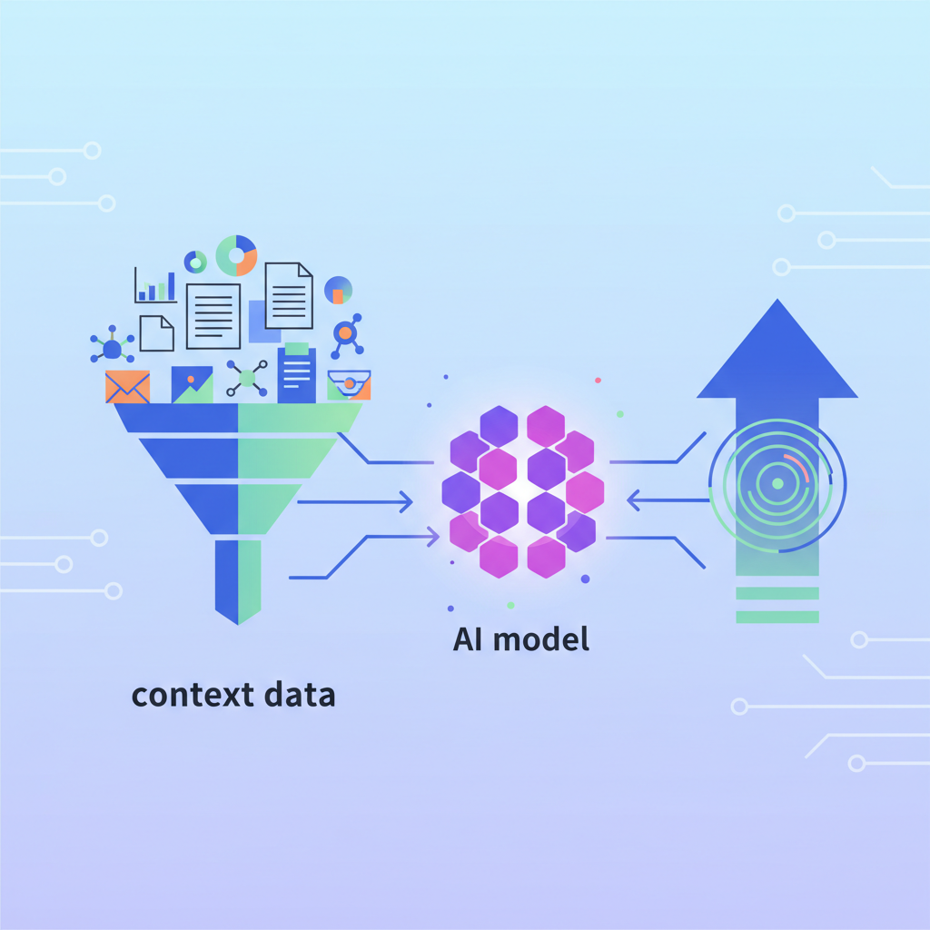AI context data input AI model