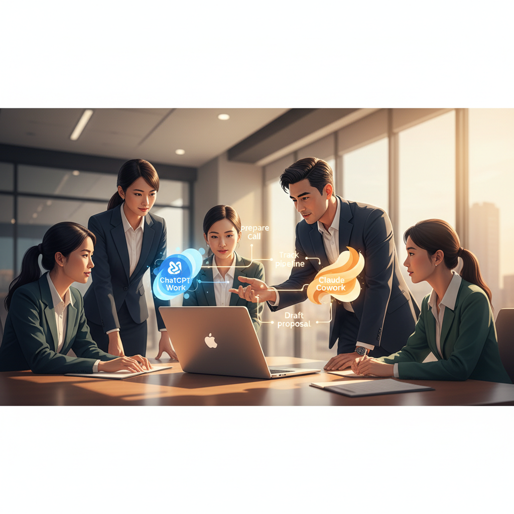 ChatGPT Work và Claude Cowork cho sales: chuẩn bị cuộc gọi, theo dõi pipeline, soạn đề xuất