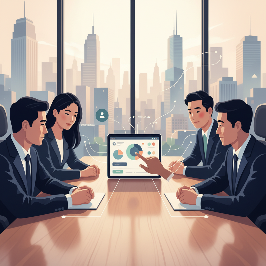 AI hỗ trợ Sales phân tích dữ liệu khách hàng trên dashboard