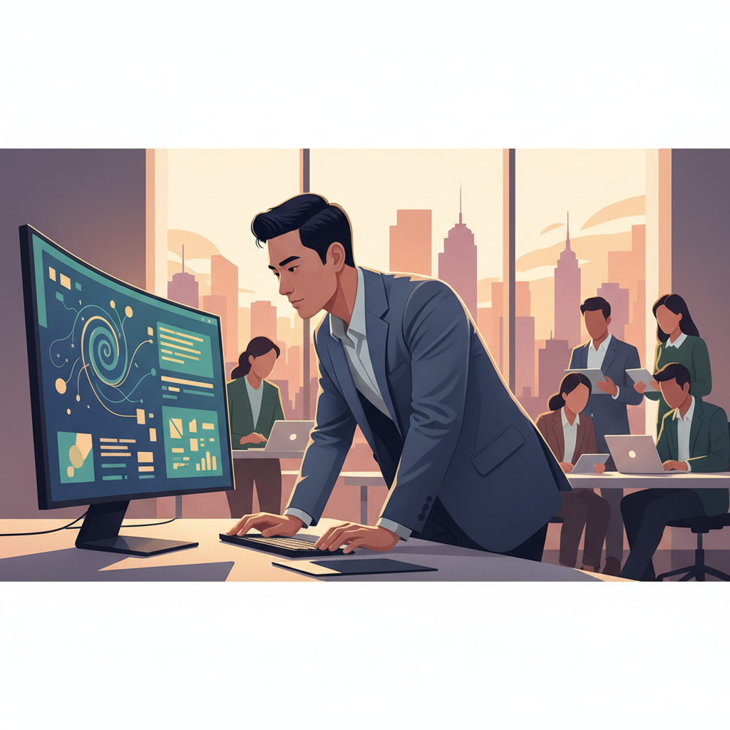 Nhân viên Sales xem bản proposal do AI hỗ trợ tạo