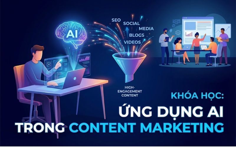 Khóa Học Ứng Dụng AI Trong Content Marketing: Tư Duy + Kỹ Thuật Thực Chiến