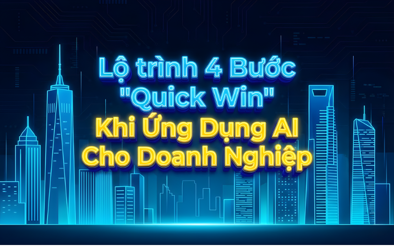 Lộ trình 4 Bước "Quick Win" Khi Ứng Dụng AI Cho Doanh Nghiệp