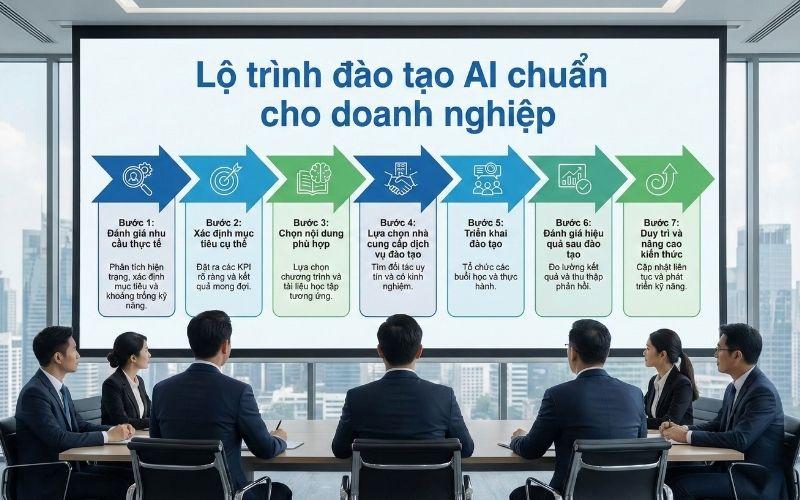 Lộ trình đào tạo AI chuẩn cho doanh nghiệp