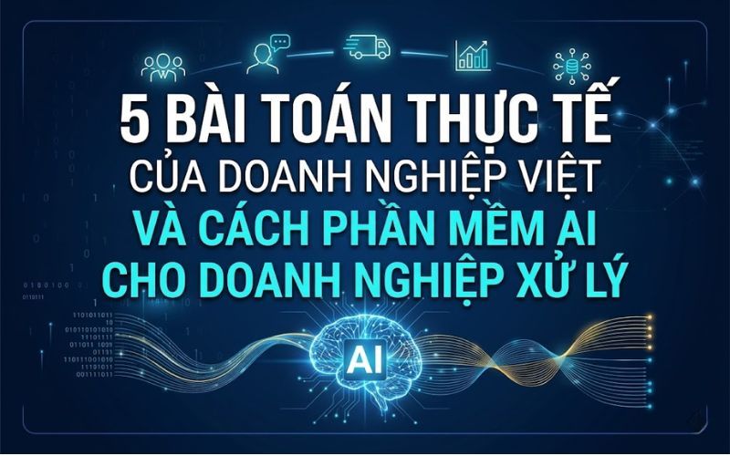 Ứng Dụng Phần Mềm AI Cho Doanh Nghiệp Giải Quyết 5 Bài Toán Vận Hành Khó Nhất